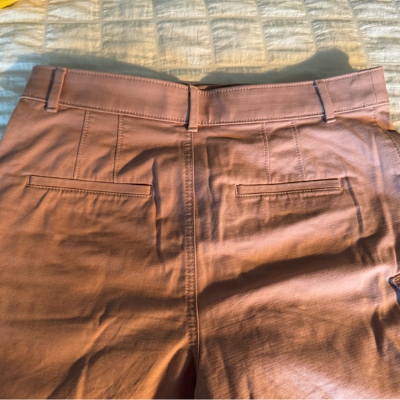 LOFT  Cargo Style Shorts, 2, Mauve, Button/Zip Closure, Unfinished Hem - Picture 5 of 8